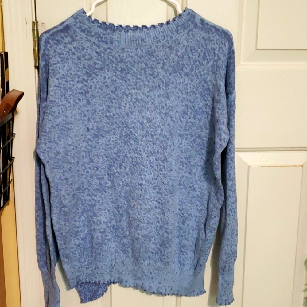 Nic + Zoe blue sweater